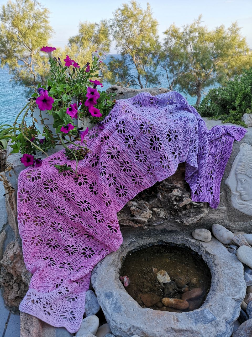 Painted Daisies Wrap